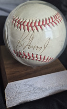 Ken Griffey Jr Signed Baseball Official  MLB Autographed  Display Case and Stand