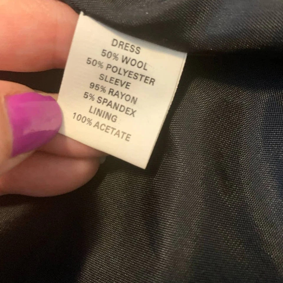 Phoebe Couture Mini Vestido Gris Talla 12 Foto 4 de 4