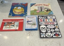 Kids Book Lot- 3 Books, 1 Sticker Book, Art Set