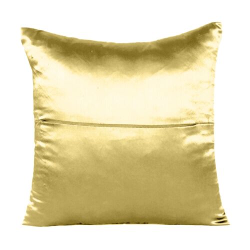 Satin Throw Pillow Solid Color Square Home Sofa Decor Pillow Cushion Cover 18x18 - Picture 74 of 165