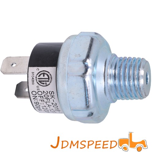 Air Pressure Switch Tank Mount Thread 1/4" NPT 12V/24V For Train Horn 90-120PSI  - Picture 5 of 12
