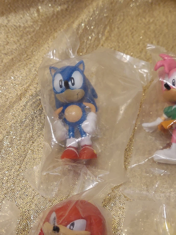 JAZWARES SEGA SONIC ЕЖ фигурки лот из 6 Эми, костяшки пальцев, супер, хвосты - Изображение 2 из 4