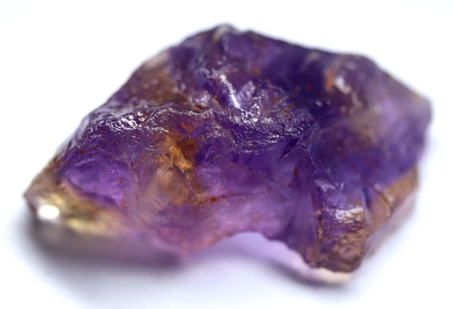 250.70 Ct Natural Bolivia purple yellow Ametrine Facet specimen Rough Certified - Picture 6 of 8