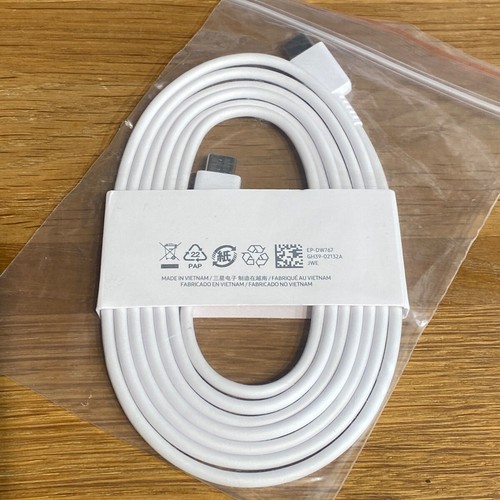 🟢 Samsung USB-C Charging Cable Lead Galaxy Tab iPad Phone Laptop White Original - Picture 3 of 20