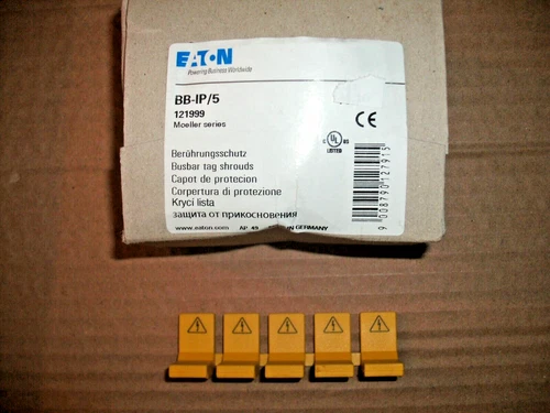EATON MOELLER BB-IP/5 121999 BUSBAR TAG SHROUDS - 20 AVAILABLE