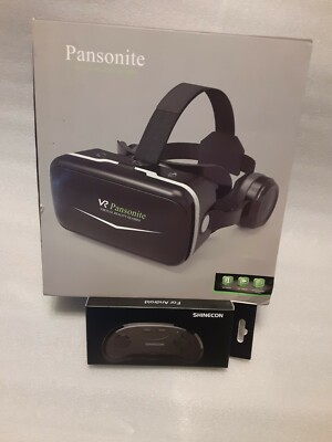 Pansonite VR Headset SC-G04E wRemote Control/3D Glasses Virtual Reality Headset 