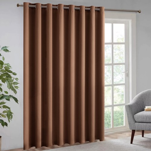 MIULEE Mocha Blackout Curtain for Living Room Sliding Glass Door