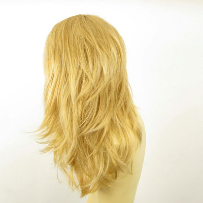Perruque Femme Mi-longue Blond Doré Clair BABETTE LG26 - Synthétique, Raie Libre, Neuve Avec étiquettes