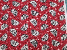 UNIVERSITY of ALABAMA ROLL TIDE NEW SPORT DESIGN BRAND NEW REMNANT 100 COTTON