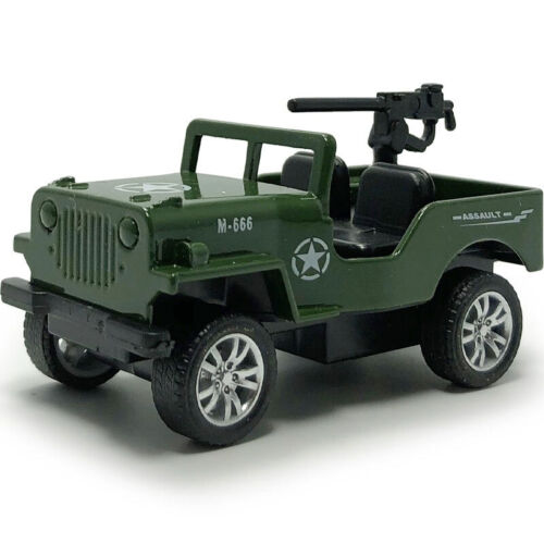 4PCS Militärfahrzeug Spielzeug Druckguss Modellauto Armee Panzer Jeep fur Kinder - Bild 5 von 21