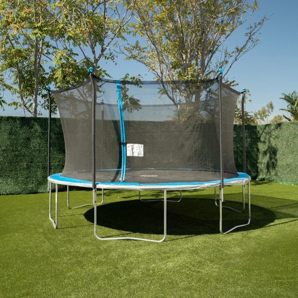 Bounce Pro 14' Trampoline, with Safety Enclosure, Blue with the Flash Litezone G eBay