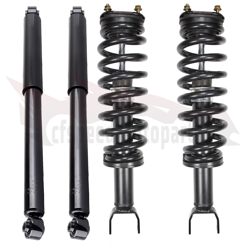 Front Complete Struts w/ Springs & Rear Shock Strut For 06-08 Dodge Ram 1500