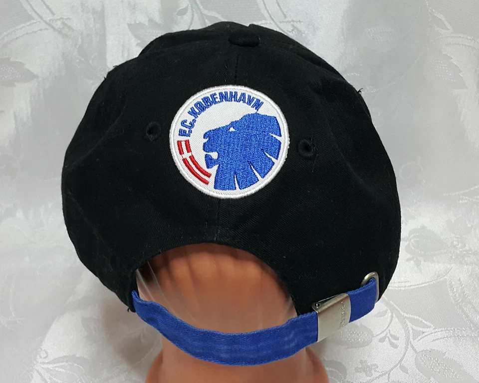 ВИНТАЖНЫЙ ПОДЛИННЫЙ КАППА F.C.КОПЕНГАГЕН ЛОГОТИП ЧЕРНЫЙ БЕЙСБОЛЬНАЯ КЕПКА ШЛЯПА SIZE7 3/8EU59 - Изображение 4 из 4