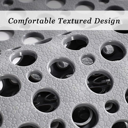 Non Slip Bath Mat Extra Large Shower Mat Bathtub Anti-Mold Rubber Strong Suction - Picture 6 of 12