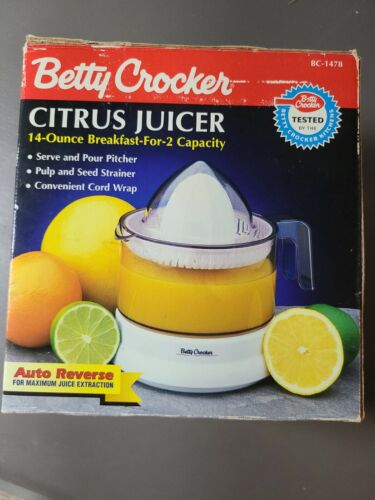 Vintage Betty Crocker Zitrusentsafter 14 Unzen Frühstück für 2 Kapazität neu im Karton - Bild 1 von 4