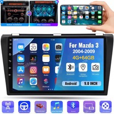 Carplay 4 64G Android13 For Mazda 3 2004-2009 Car Stereo Radio GPS Navi DSP WIFI