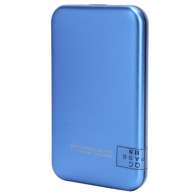 2.5in Mobile External Hard Drive Disk USB3.0 Portable HDD Blue With Adapter 