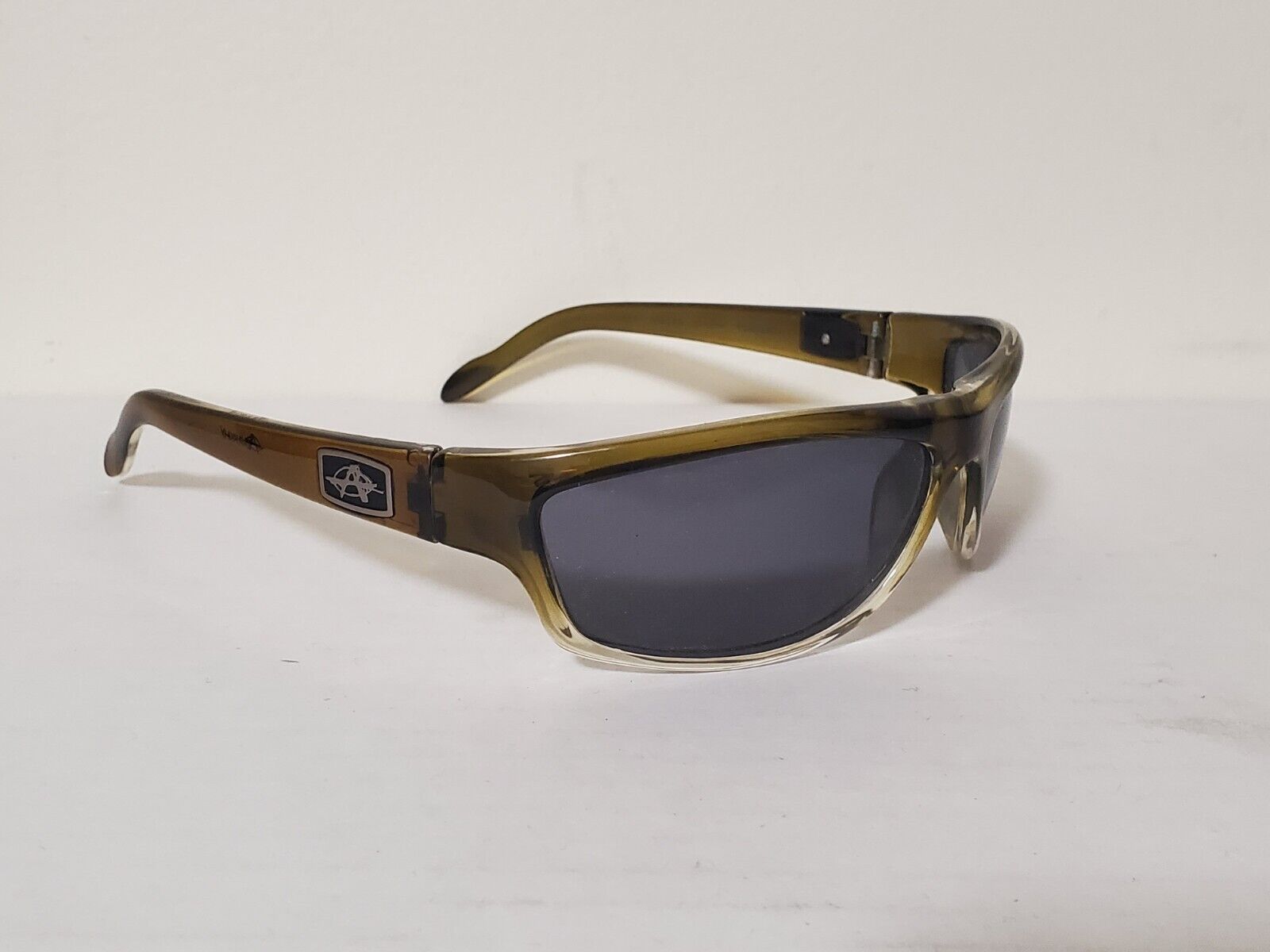 Anarchy Sunglasses Bedlam Olive Fade Polarized OAN3311 Dark Lenses Sports Wrap