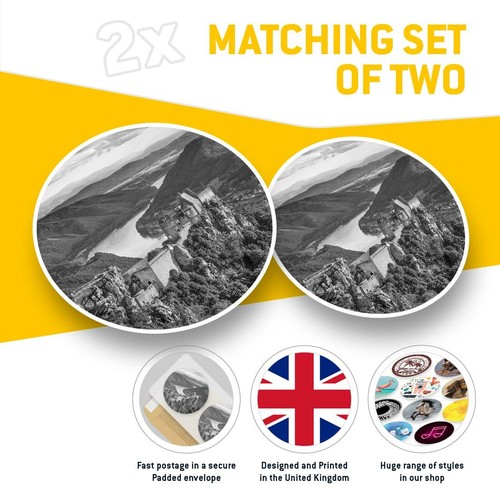 2 x Vinyl Stickers 30cm (bw) - Aggstein Castle Danube Austria #42460 - Afbeelding 2 van 8
