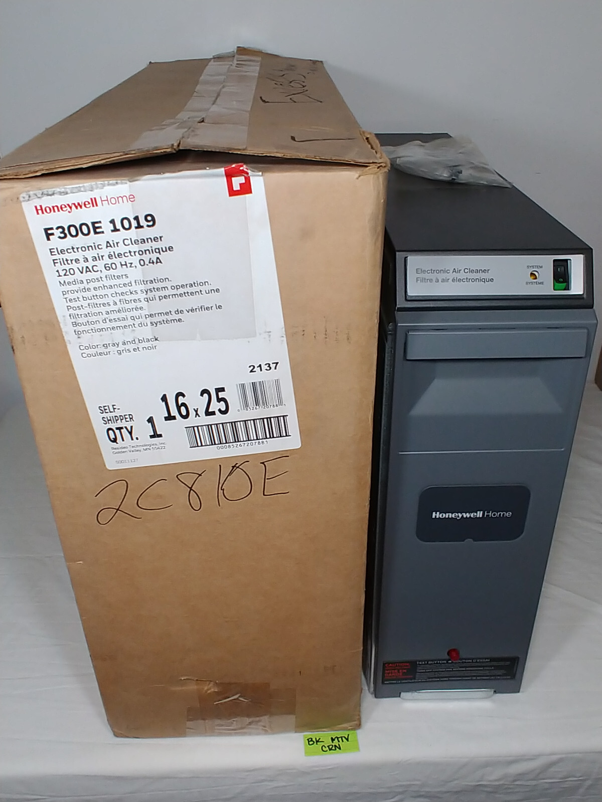 Honeywell F300E1019 F300 Electronic Air Cleaner 16x25 eBay