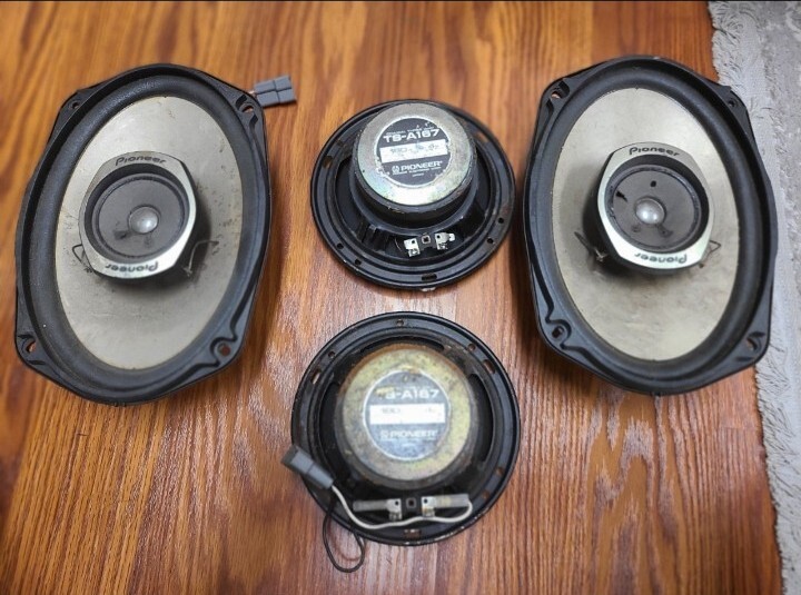Pioneer Car Speaker Set With Wires ts-a6949 TS-A167 Mitsubishi