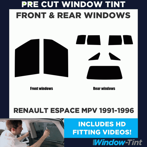 Per Renault Espace MPV 1991-96 Completo Pre Taglio Pellicola Finestrini Kit Ant - Picture 2 of 10