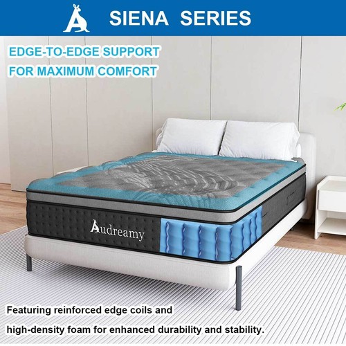 Audreamy Siena Mattress 35cm Bamboo Charcoal Fabric Euro Top Zone Pocket Spring - Picture 76 of 81
