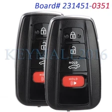 2 231451-0351 Keyless Remote Key Fob for Toyota RAV4 2019 2020 2021 HYQ14FBC