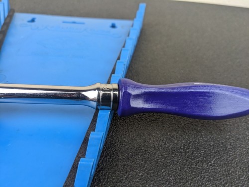 #bk027 Snap-on Tools NEW PURPLE 3/8" Drive Hard Grip Fixed Ratchet FHD80 - Picture 10 of 13