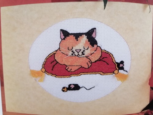 CUTE CATS & TEDDY BEARS - 25 Cross-Stitch Pics to Sew - Debbie Minton, 128pg - Picture 11 of 24