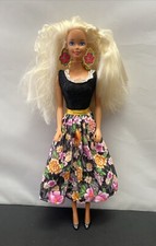 1994 Tropical Splash Barbie Doll Mattel Original Earrings, Bottoms, Redressed