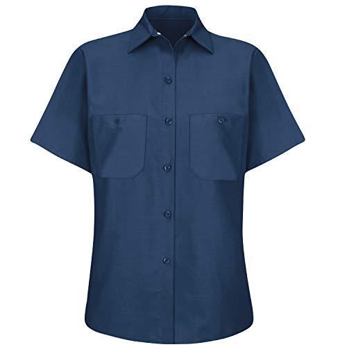 Red Kap Women's Standard Industrial Work Shirt, Navy, 2X-Large Red Kap Women's Standard Industrial Work Shirt, Navy, 2X-Large