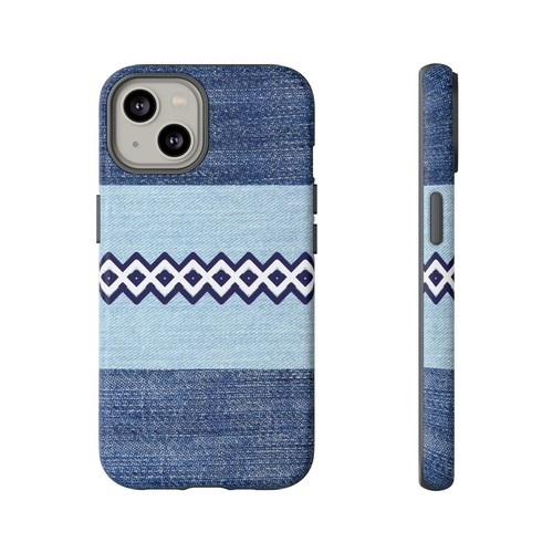 Blue Jean Print Diamonds Tough Phone Case for Iphone, Samsung Galaxy, Goog Pixel - Picture 64 of 285