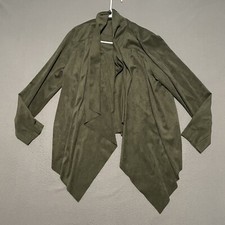 Torrid Drape Front Cardigan Womens 2X Open Front Long Sleeve Brown