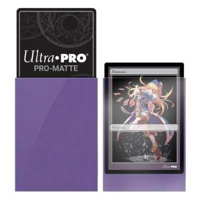 ultra pro purple card sleeves Eclipse Matte Standard Size 105ct Royal Durable Opaque Deck Protectors for Trading Cards, TCG, MTG, Pokmon Card Game quality materials making them ideal for tournament use Ultra Pro - Small Deck