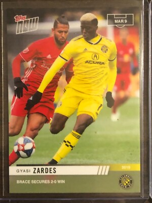 2019 Topps Now MLS #5 Gyasi Zardes Columbus Crew SC