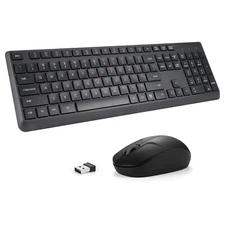 Wireless Keyboard and Mouse Combo for Windows 2.4G Full-Sized External Cordle...