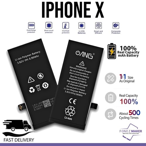 For iPhone X Battery Replacement High Capacity -2716mAh 3.82V 6.96 Whr Brand New - Zdjęcie 4 z 5