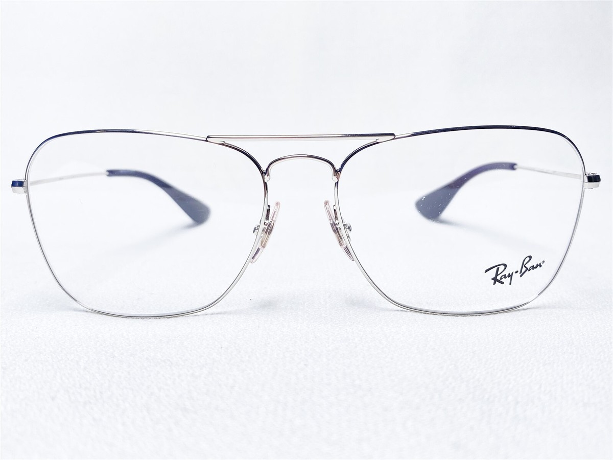 NEW Ray Ban RB3610V 2501 Unisex Silver Aviator Designer Eyeglasses Frames  58/15