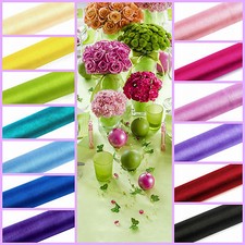 Tischläufer 9m x 16cm oder 36cm Tischband organza Hochzeit Dekoration Deko Stoff