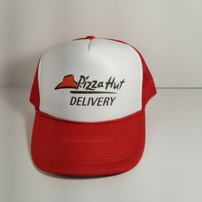 Pizza Hut Delivery Driver Trucker Snapback Mesh Hat Cap Vintage