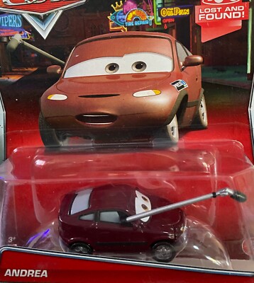 DISNEY PIXAR CARS ''ANDREA'' NEU IN VERPACKUNG, VERSAND WELTWEIT 