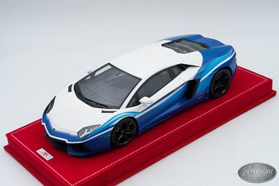 1/18 MR COLLECTION Lamborghini Aventador Boeing White 🤝OPEN