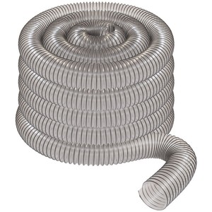 4 x 50 CLEAR PVC DUST COLLECTION HOSE BY PEACHTREE 