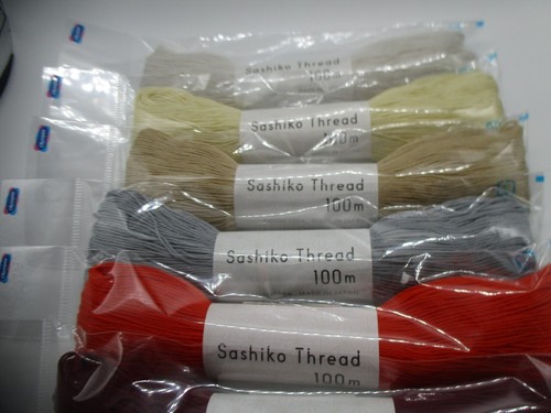 New color JAPANESE Embroidery SASHIKO Olympus Thread 100m COL 131-140 - Picture 2 of 17