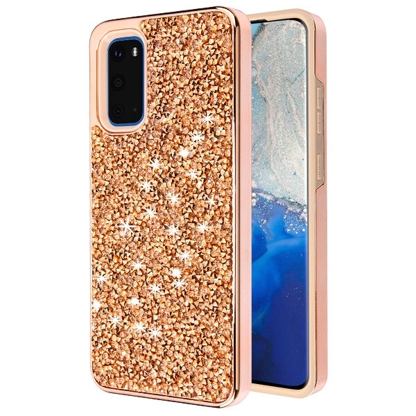 Samsung Galaxy S20 Ultra 5g Electroplated Rose Gold Encrusted