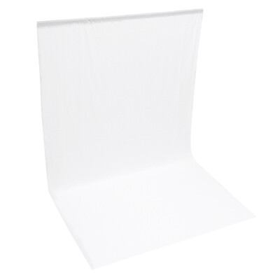 ePhotoInc 6 x 9 White Photo Studio Muslin Backdrop Photography Portrait Background 69W