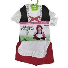 InCharacter Infant Girls 12 to 18 Month Baby Red Riding Hood Costume 3 Piece Set