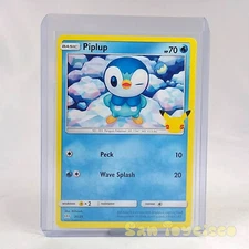 Pokemon TCG 25th Anniversary McDonalds Promo Card - Piplup 20/25 nonholo 2021