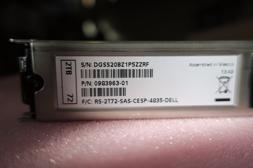 NEW Dell EqualLogic Drive 2TB 7.2K NL SAS 6GBps 7YXTH - choice of caddy/tray - Picture 8 of 8